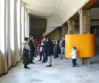 Superfetazione a camme, Installazione al Ridotto del Teatro Manzoni di Monza, Photo © Mario Gorni