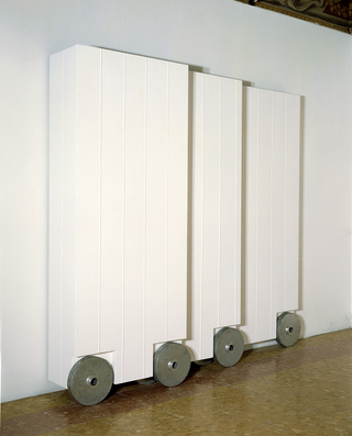 Opera sinistra e opera destra, Installazione alla galleria La Nuova Pesa, Roma, 1994