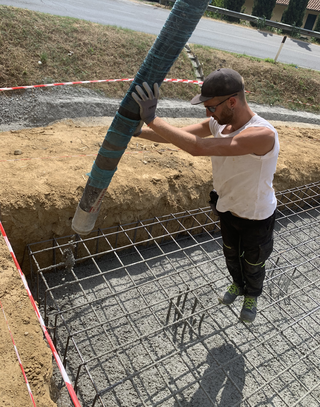 Centrifugo, Pouring of concrete with Gianluca Bessi